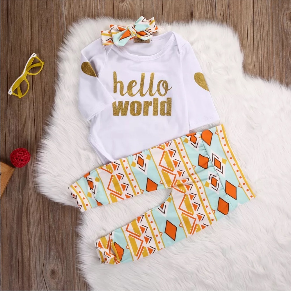 New 3 Piece Sweet baby set